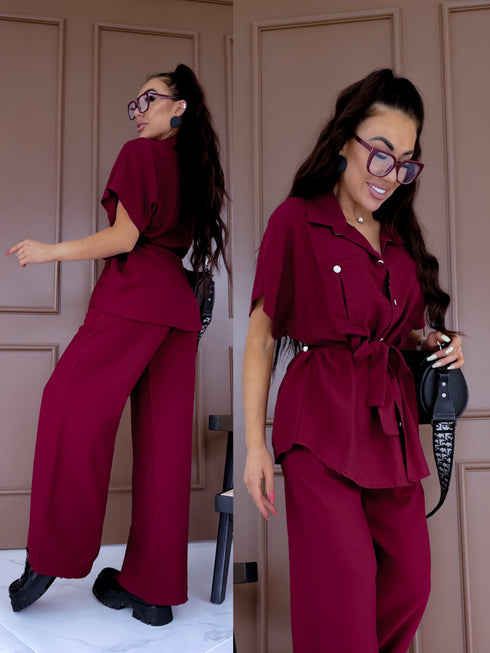 ELYNDI LUX set "KOLKA" - BURGUNDY